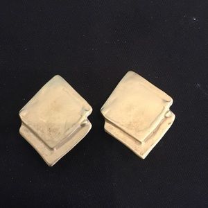 Double Square Clip-on Earring by Joanne Cooper for Ciner